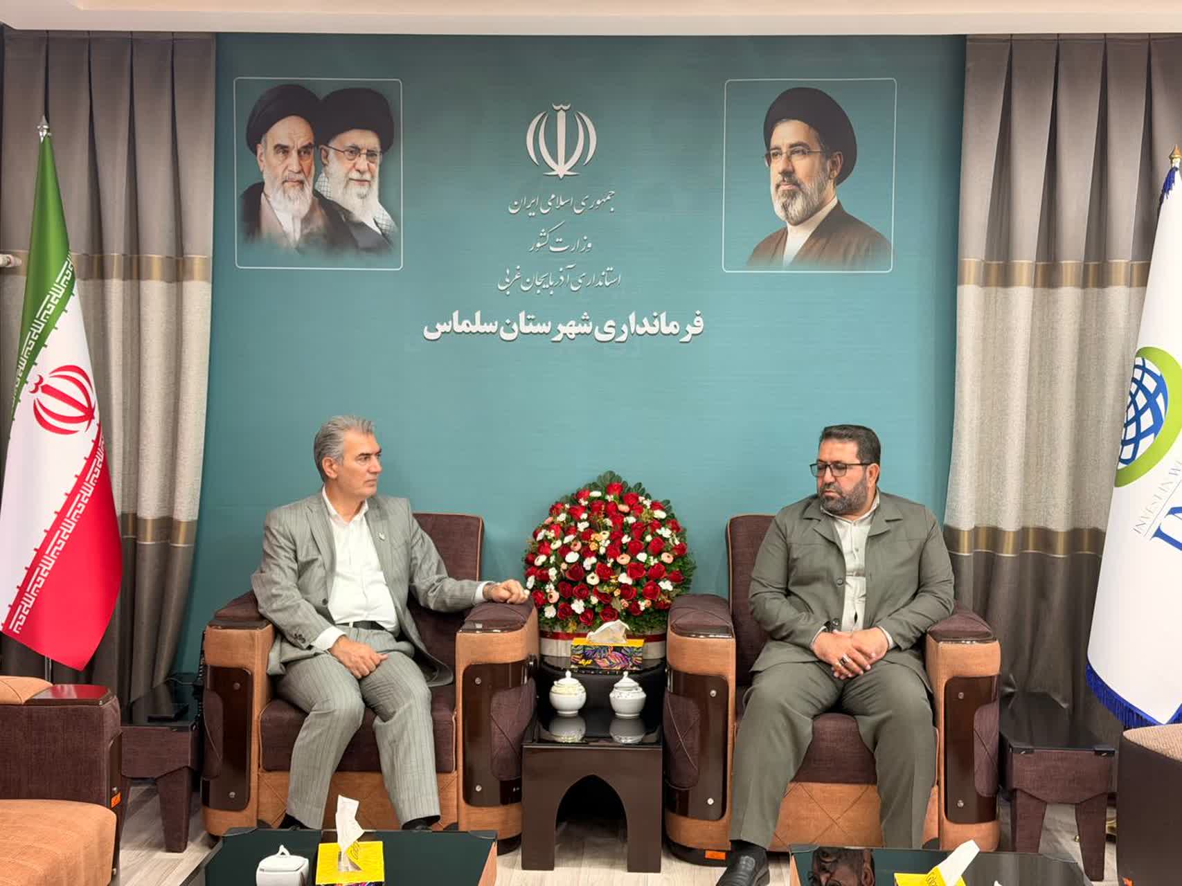 دیدار مدیرکل دفتر امور روستایی و شوراهای استانداری آذربایجانغربی با فرماندار سلماس
