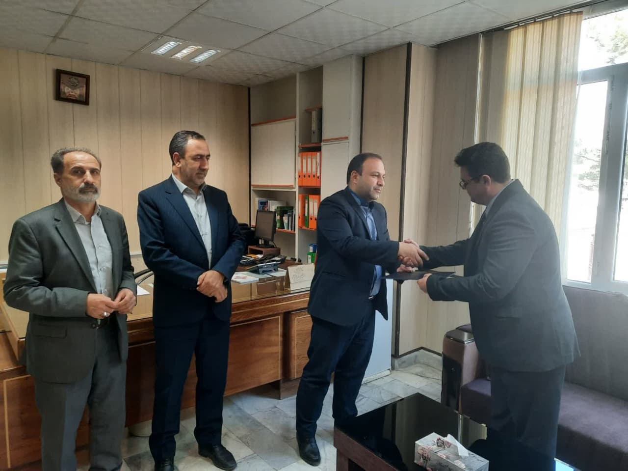 جلسه معارفه ریاست جدید اداره غله شهرستان سلماس