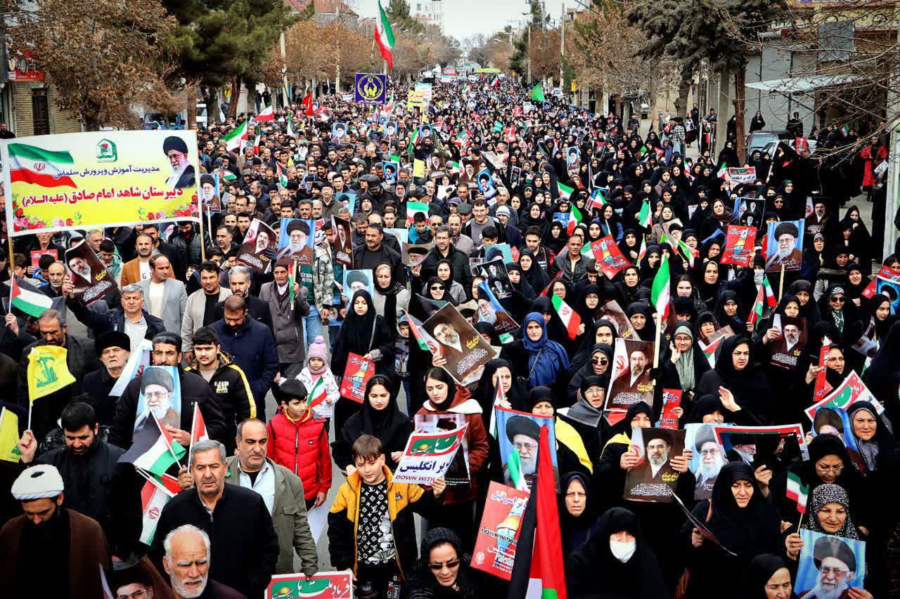 💠خروش یکپارچه و کم نظیر سلماسی ها؛محکومیت جنایات رژیم صهیونیستی،حمایت قاطع از فلسطین در آخرین جمعه ماه مبارک رمضان🌙.