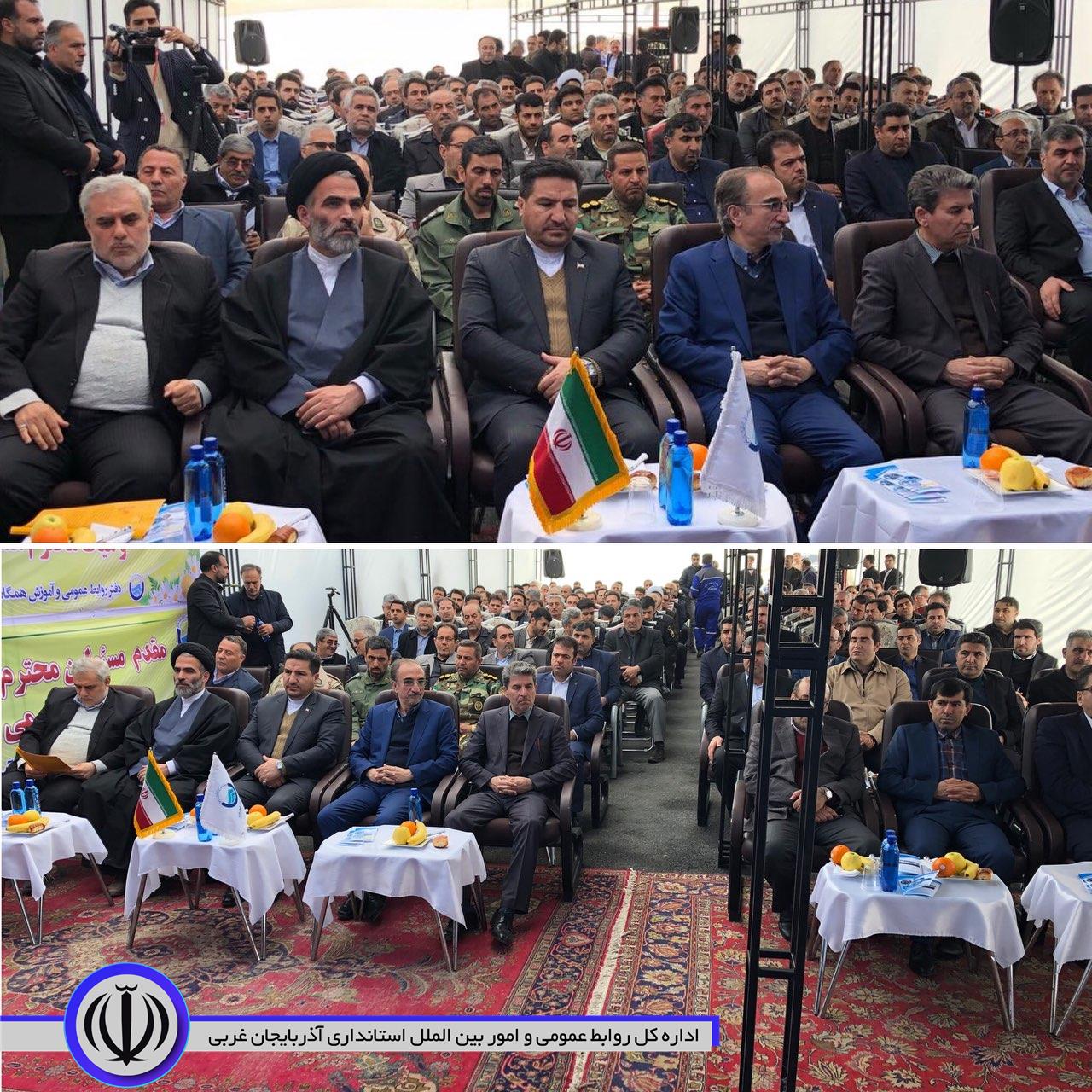 با حضور استاندار آذربایجان غربی و معاون آب و آبفای وزیر نیرو تصفیه خانه آب سپهبد شهید سلیمانی سلماس افتتاح شد