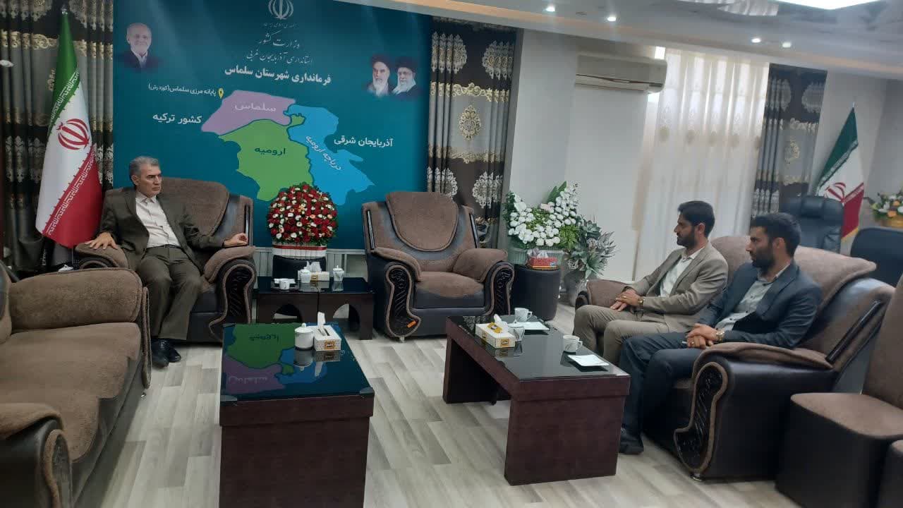 دیدار مدیر استانی بنیاد علوی با فرماندار سلماس