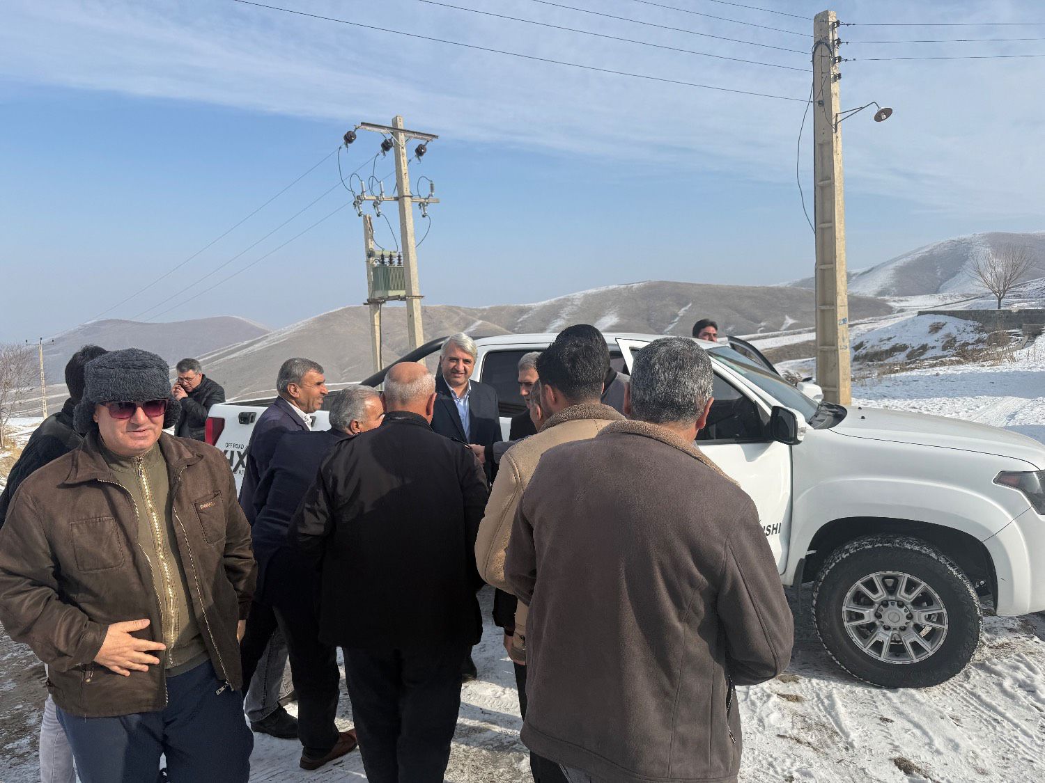 فرماندار سلماس در بازدید از روستای میرآباد