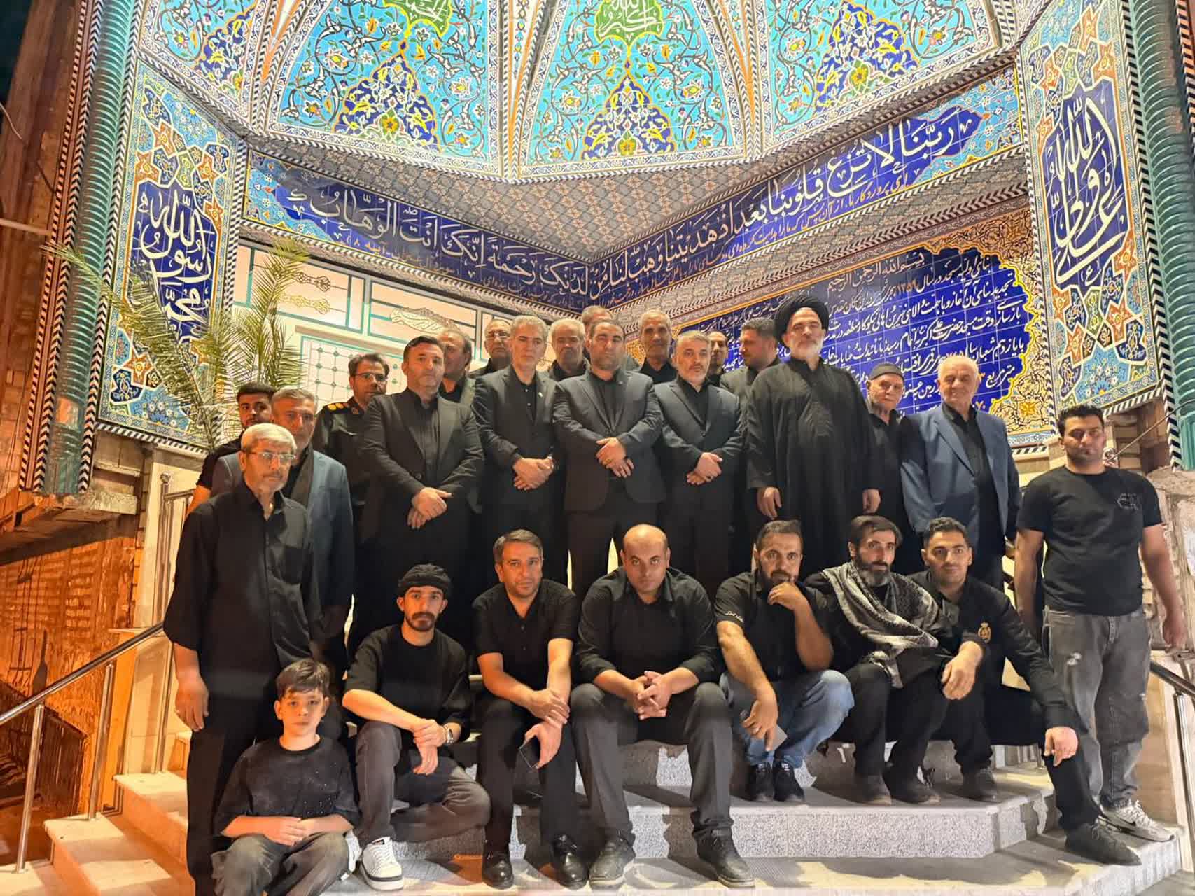 حضور فرماندار شهرستان سلماس بهمراه امام جمعه،دادستان عمومی و انقلاب،فرمانده ارتش و سپاه در مراسم عزاداری مساجد و هیئات حسینی