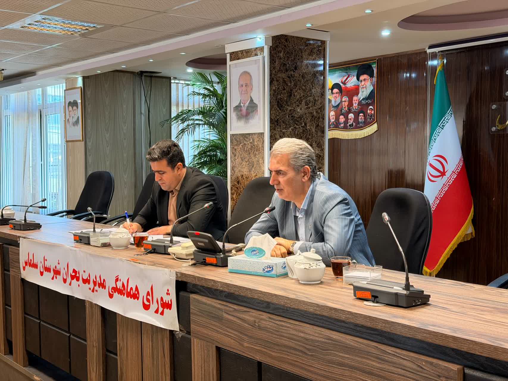 جلسه شورای هماهنگی مدیریت بحران شهرستان سلماس برگزار شد