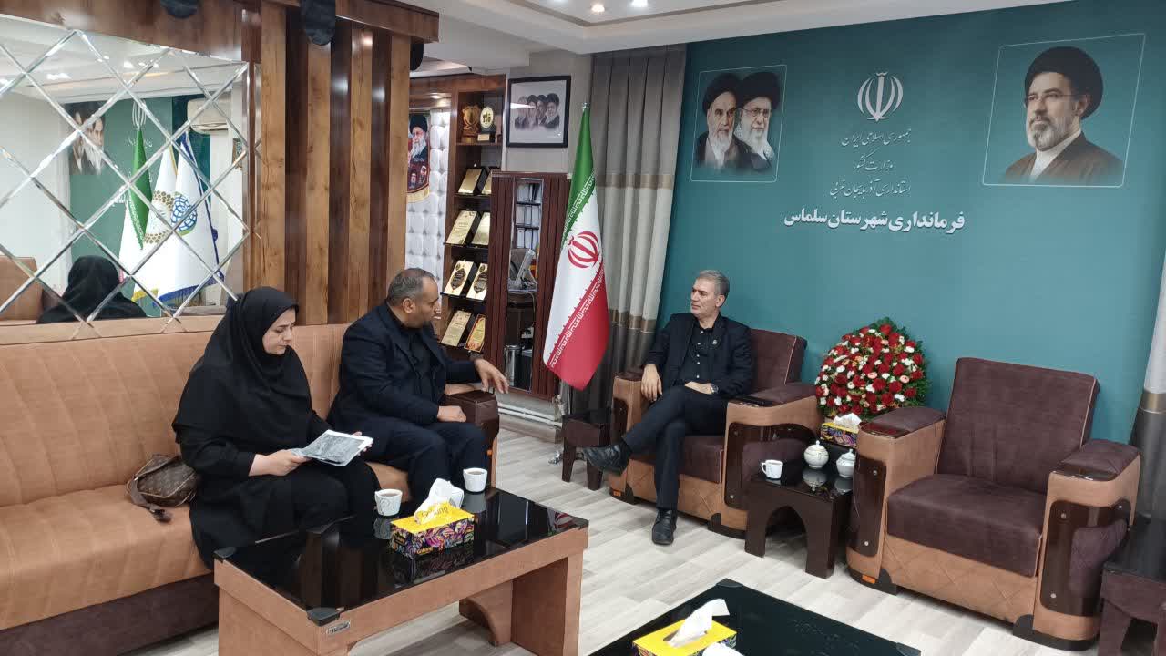 بررسی احداث شهرک مسکونی بر روی اراضی ملی در دیدار مسئولان با فرماندار سلماس