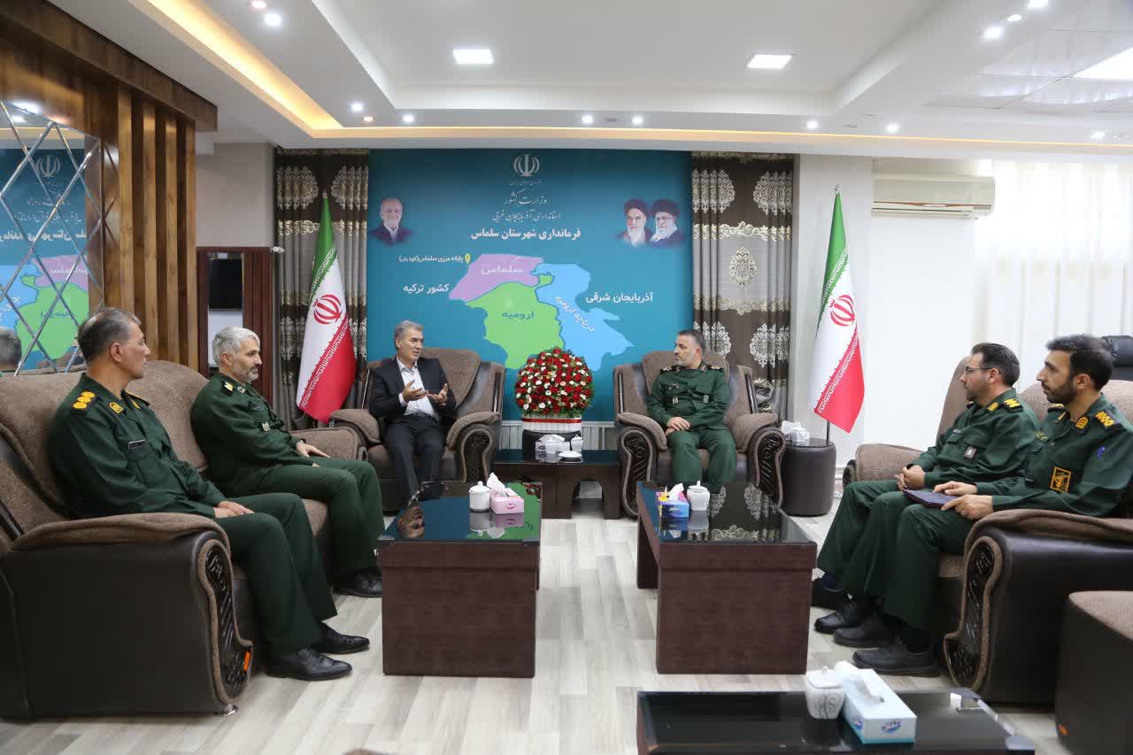 حضور فرمانده سپاه پاسداران انقلاب اسلامی در فرمانداری سلماس