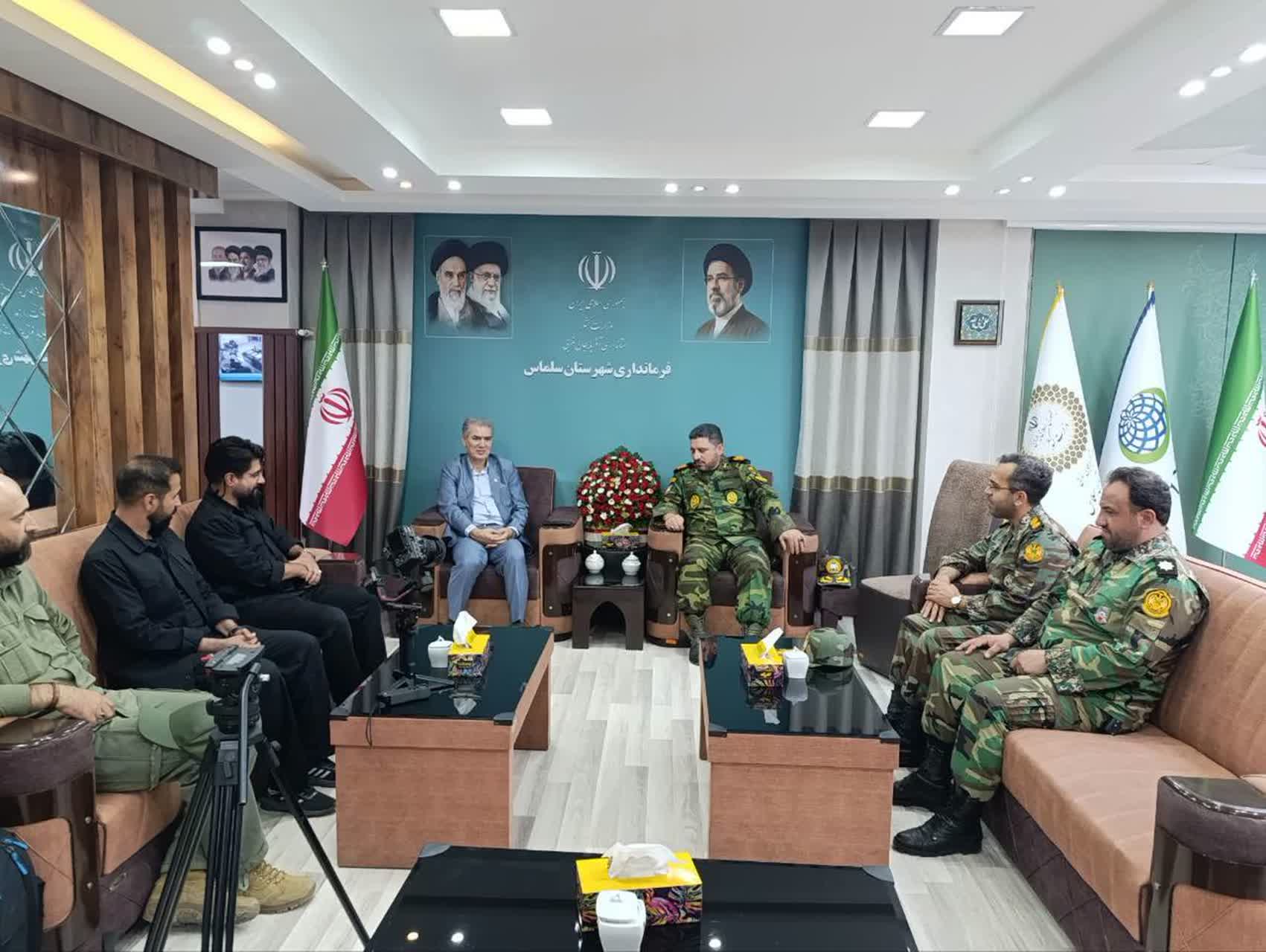 حضور تیم مستندسازی ارتش جمهوری اسلامی ایران در فرمانداری سلماس