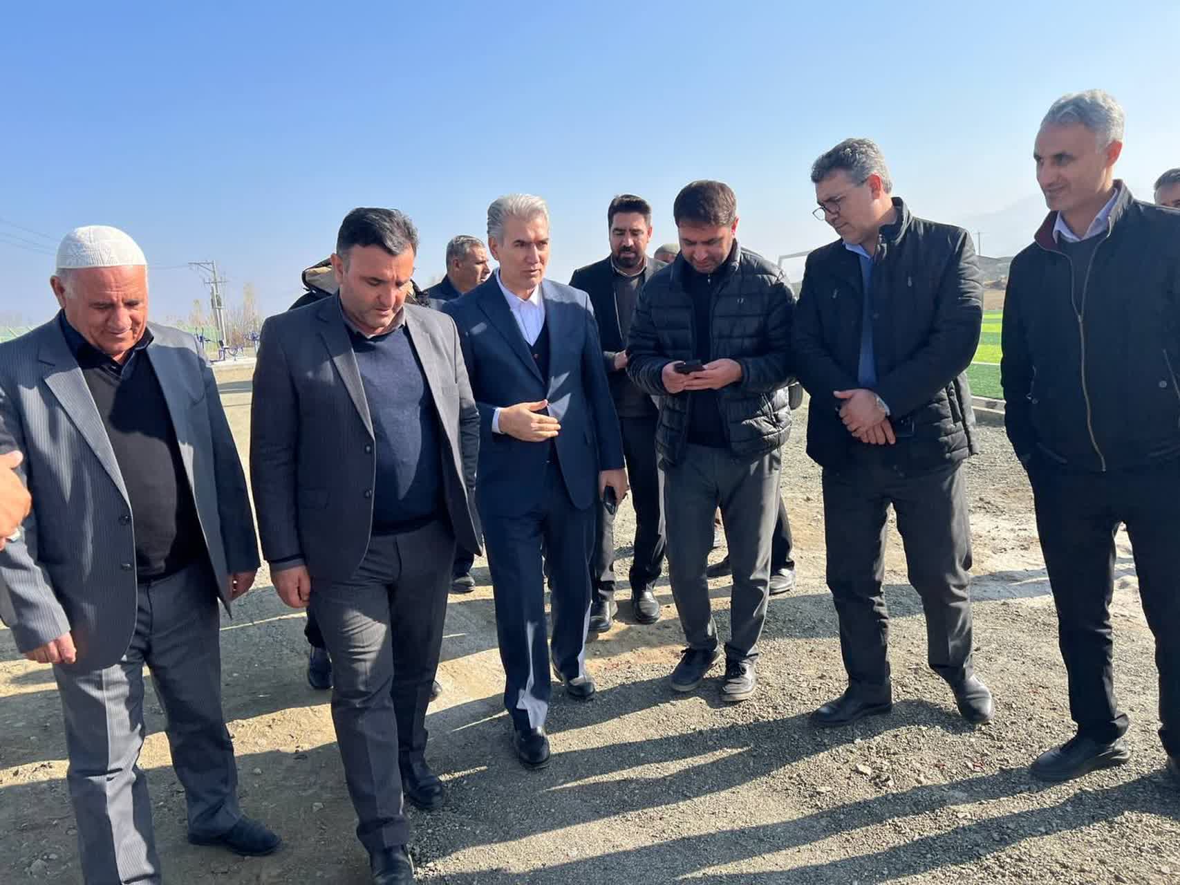 🔰 بازدید فرماندار سلماس از پروژههای دهیاری روستای ملحم