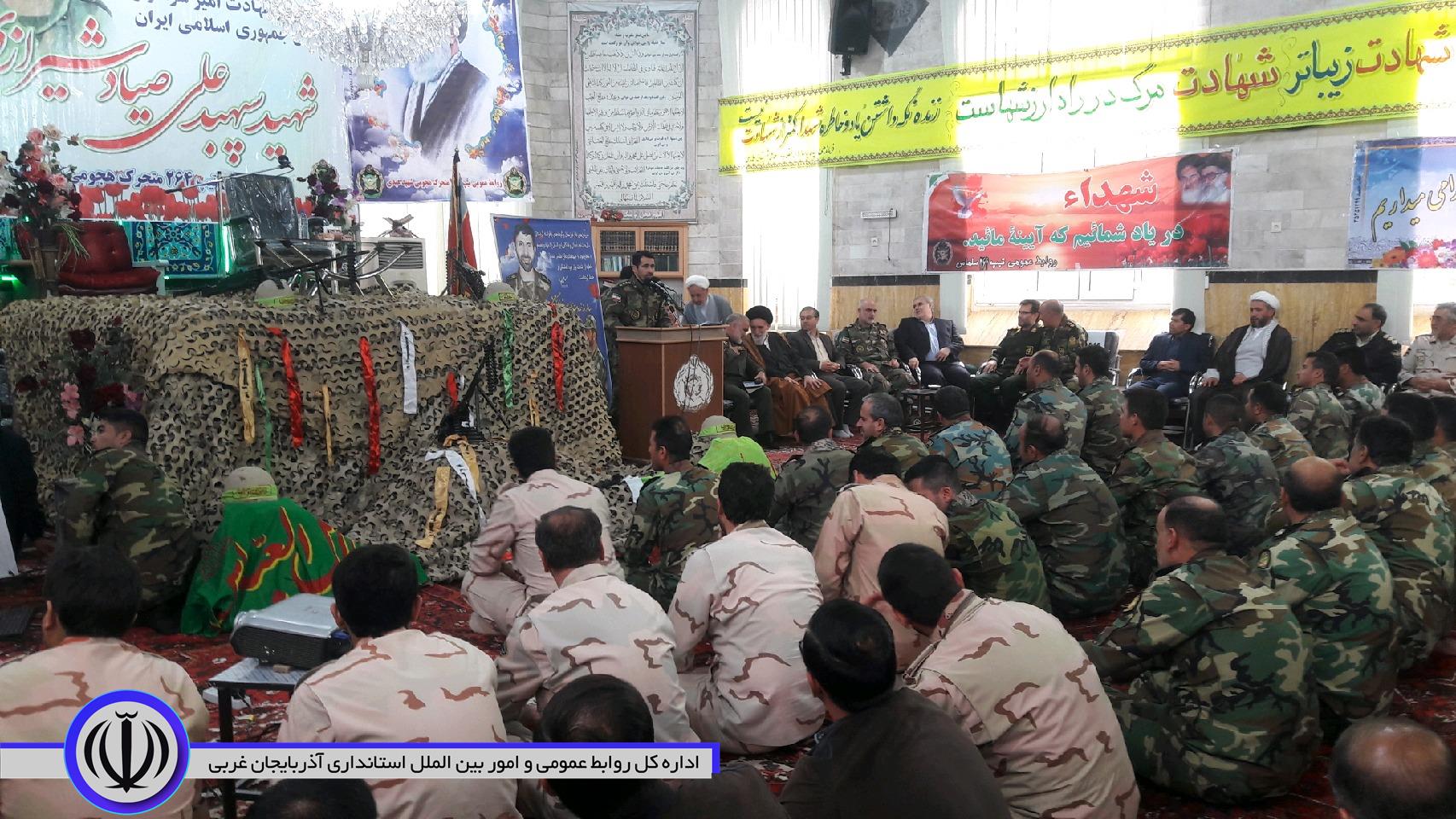 برگزاری مراسم بزرگداشت سالگرد شهادت امیر سپهبد علی صیاد شیرازی در سلماس