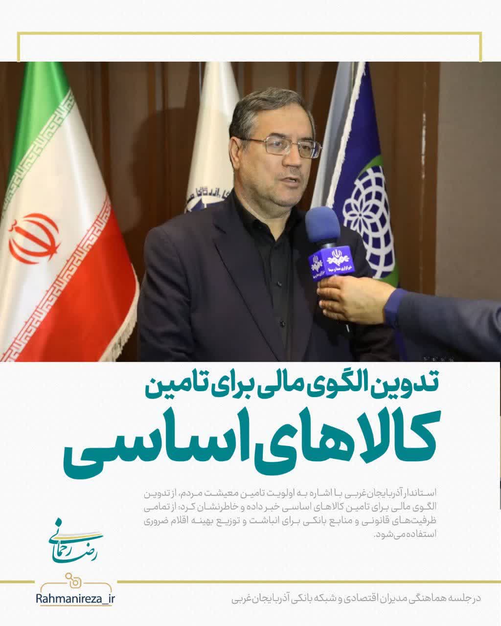 تدوین الگوی مالی برای تامین کالاهای اساسی