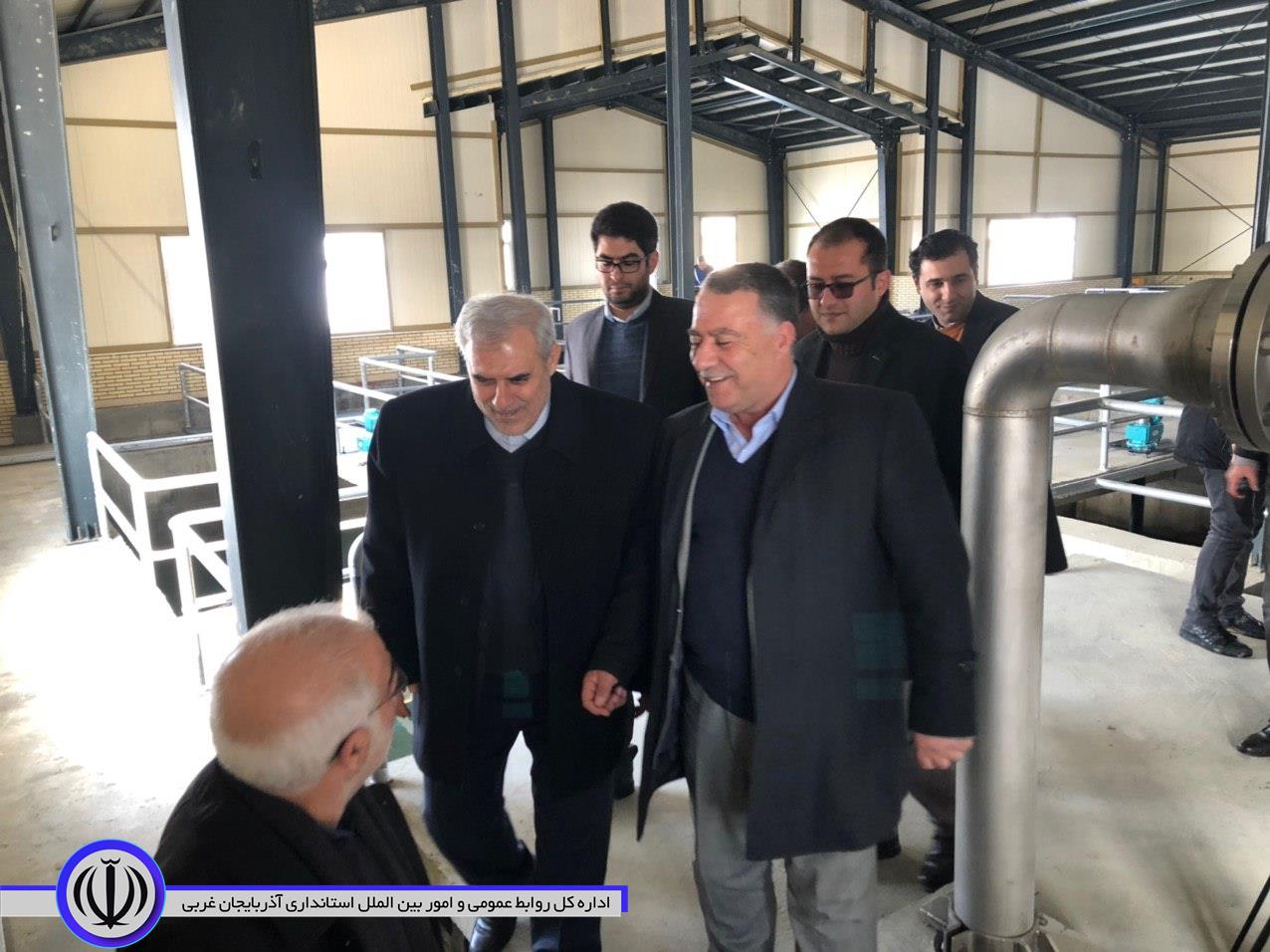 بهره برداری آزمایشی ازتصیفه خانه اب شهرستان سلماس