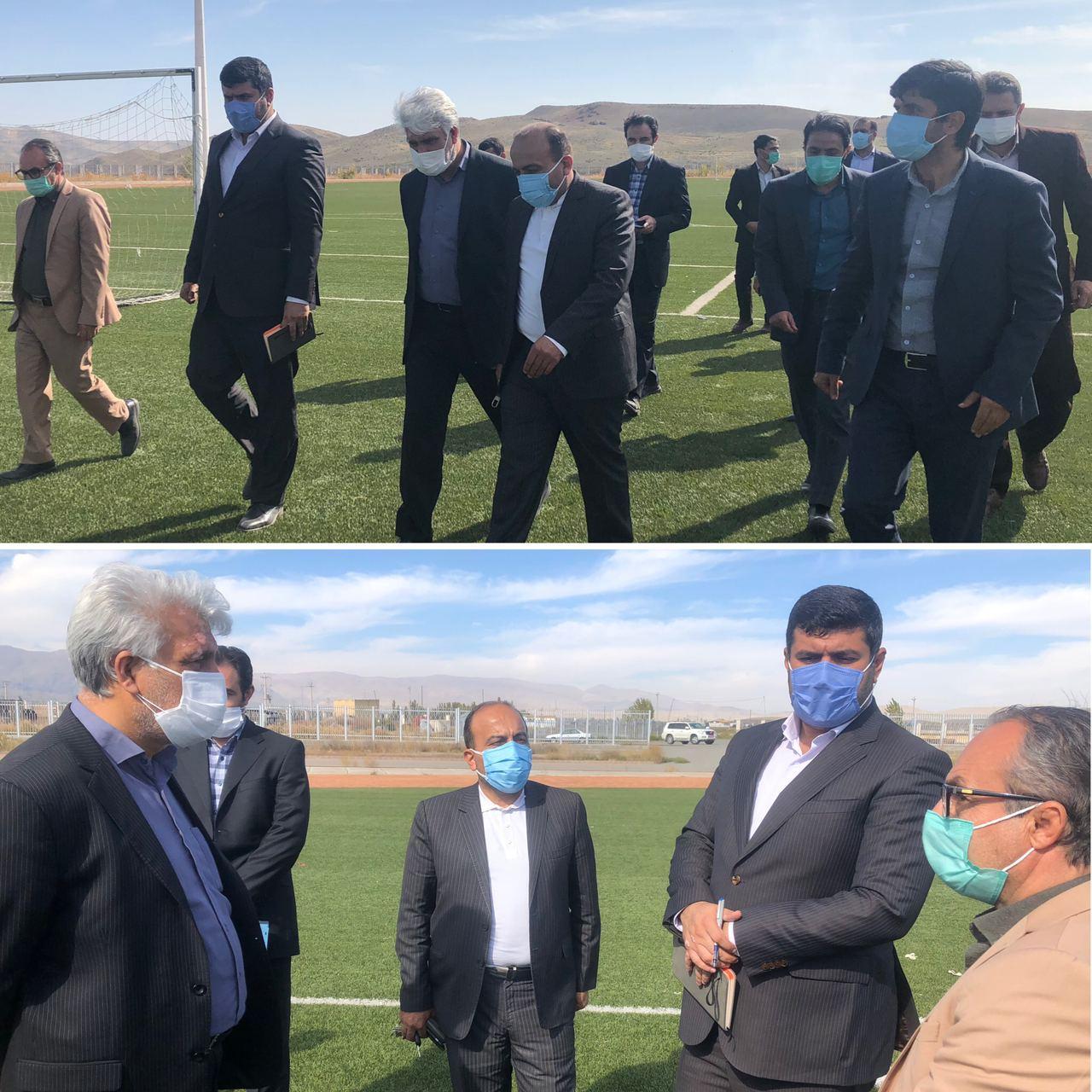 بازدید ریس امور پایش مدیریت سازمان برنامه و بودجه کشور و فرماندار شهرستان سلماس از چند پروژه شهرستان