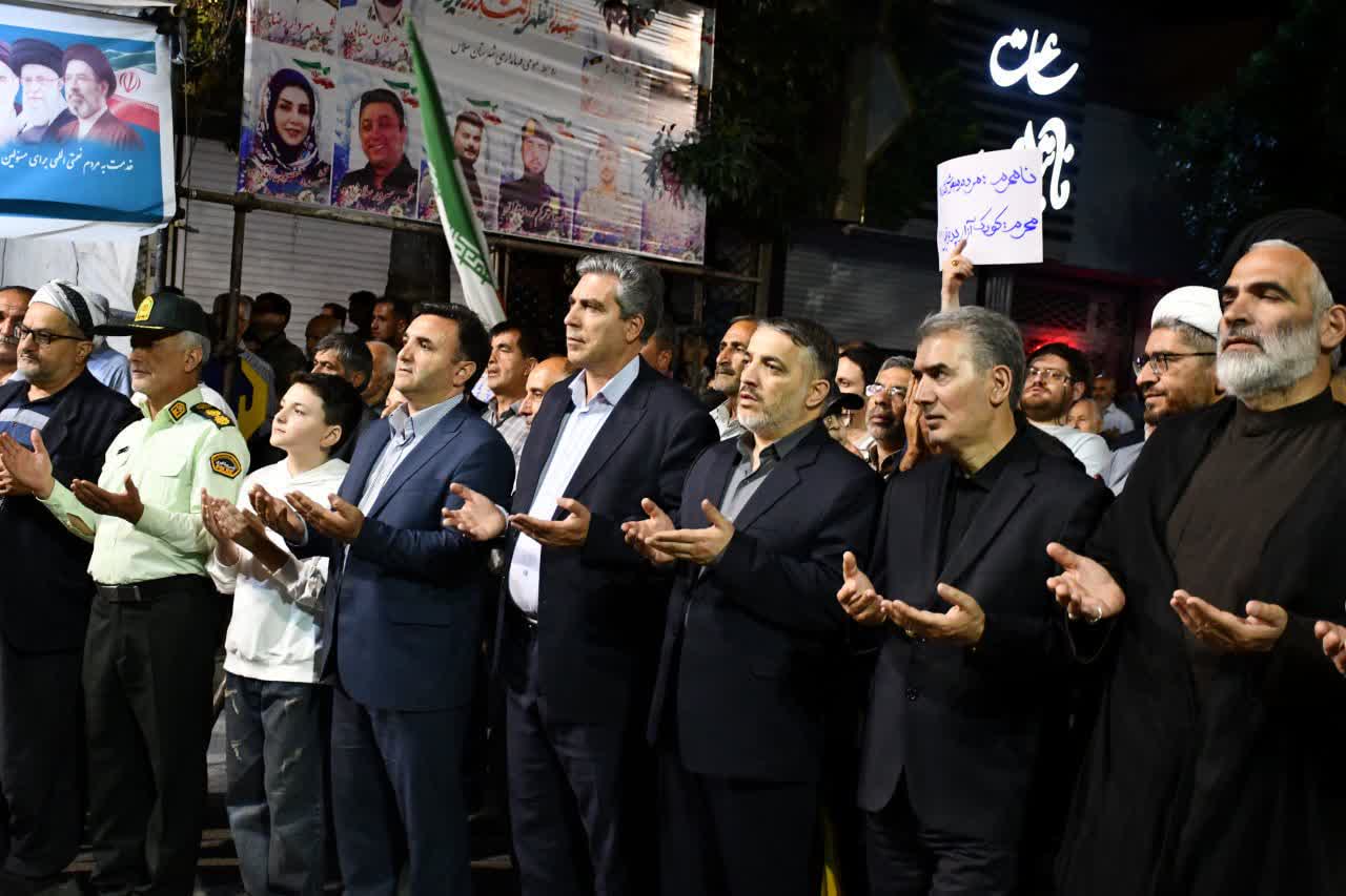 حضور مستمر فرماندار سلماس درتجمعات شبانه مردمی در صدوچهارمین شب همراهی با مرد