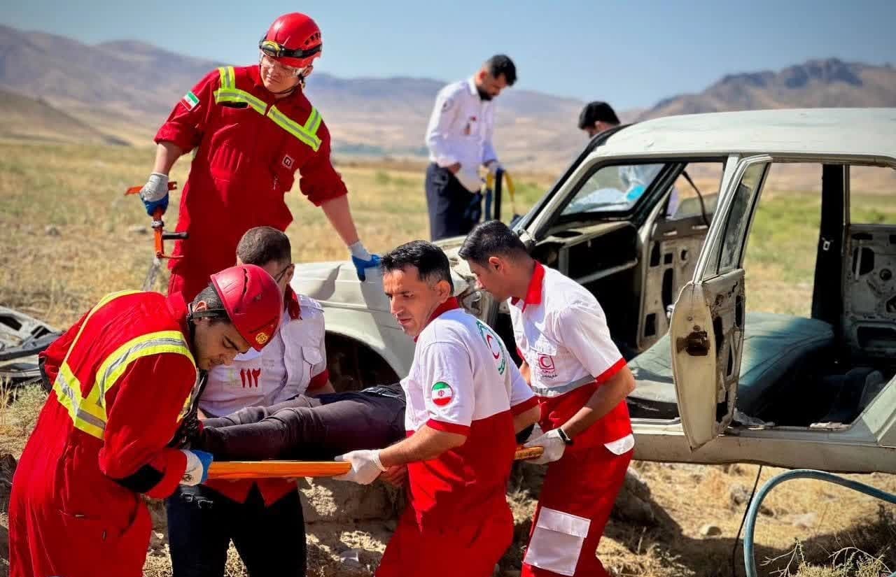 انجام مانور مدیریت بحران شهرستان سلماس
