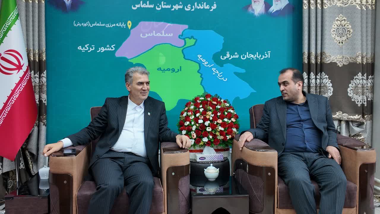 دیدار مدیرکل بیمه ایران با فرماندار سلماس