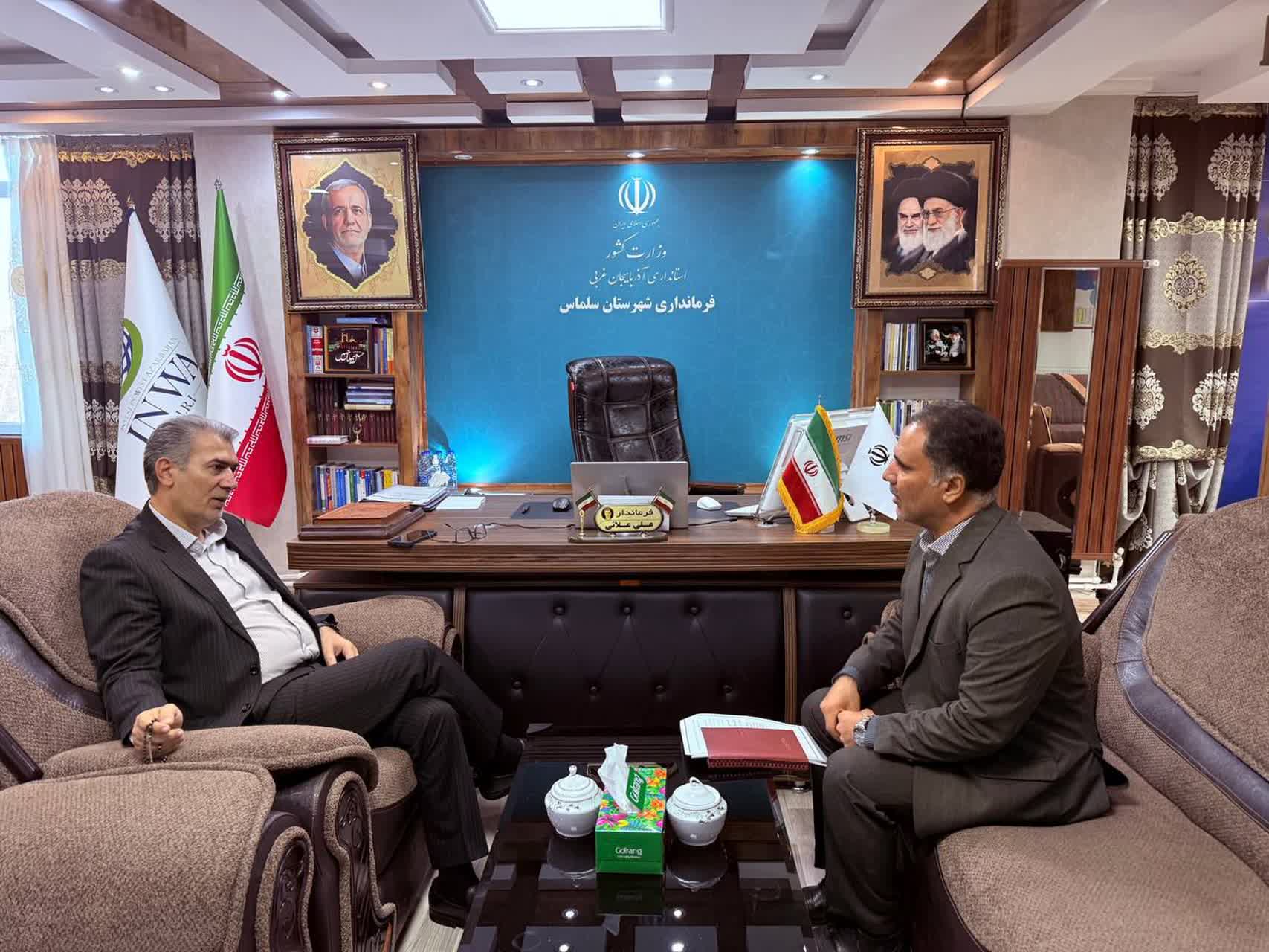 دیدار رییس اداره آب و فاضلاب با فرماندار شهرستان برگزار شد