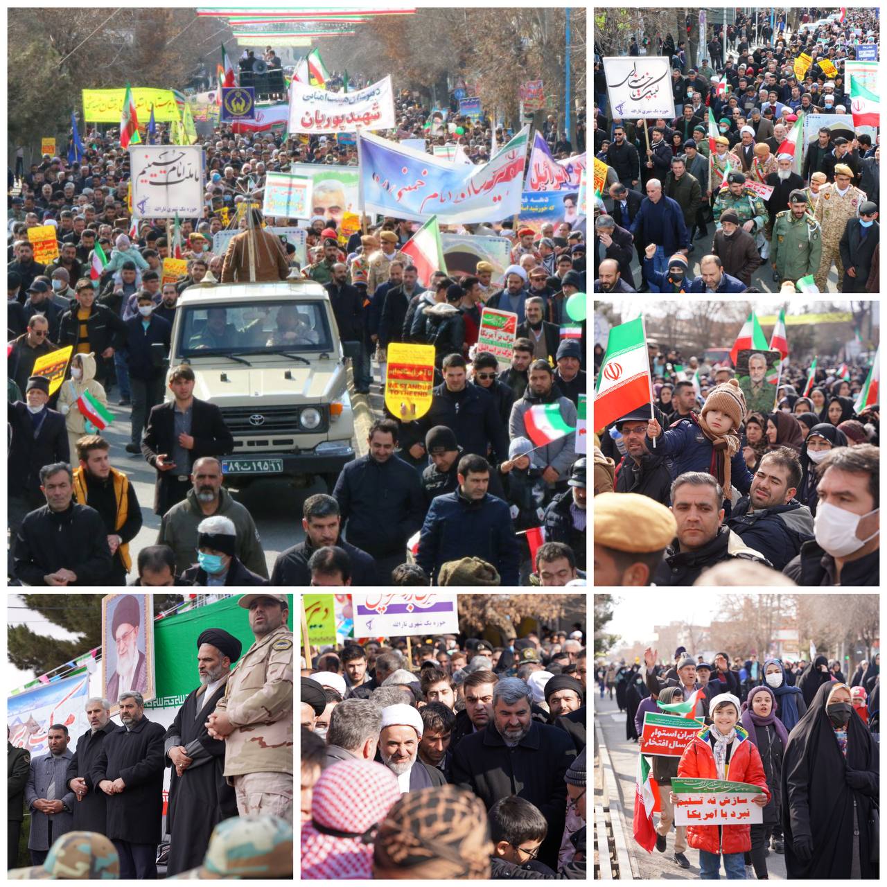 حضور پرشور و باشکوه مردم شریف شهرستان سلماس در راهپیمایی یوم الله 22 بهمن 1401