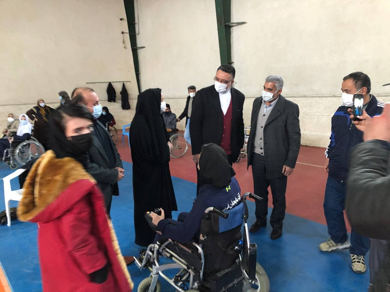 بازدید معاون فرماندار از مسابقات ورزشی جامعه معلولین و جانبازان شهرستان سلماس
