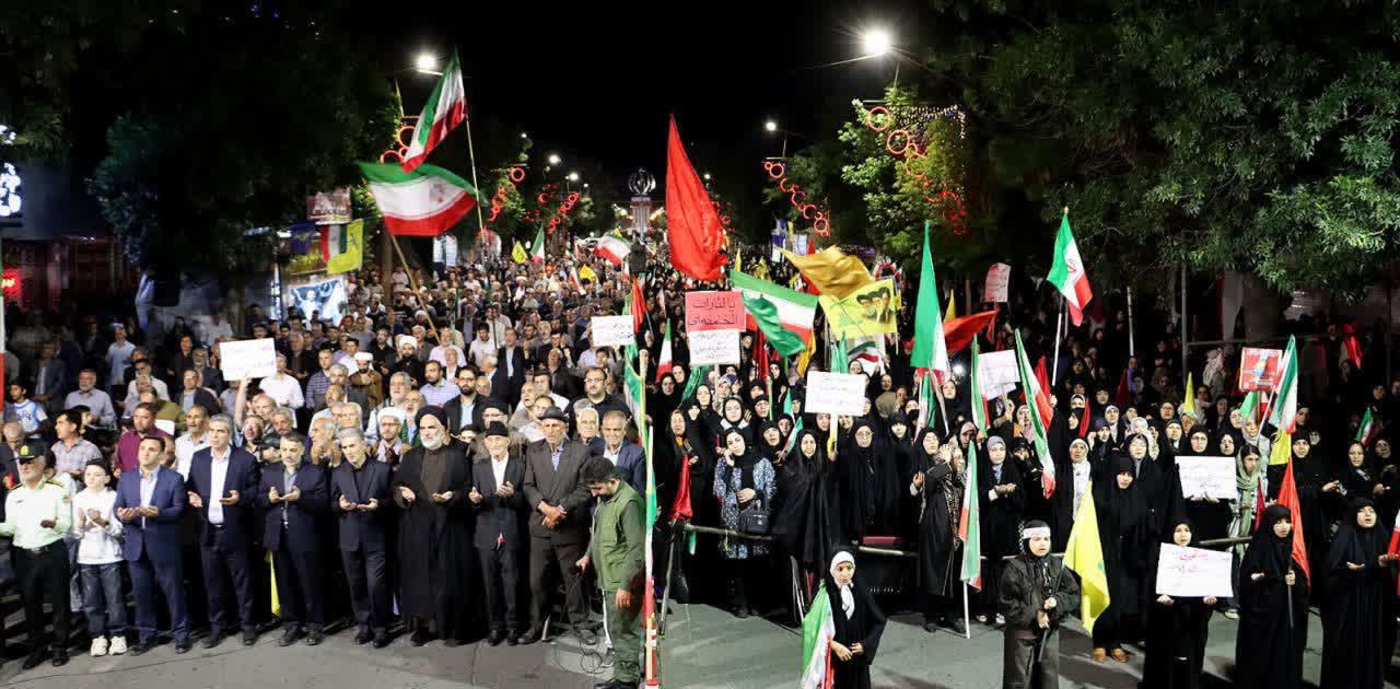 حضور مستمر فرماندار سلماس درتجمعات شبانه مردمی در صدوچهارمین شب همراهی با مرد