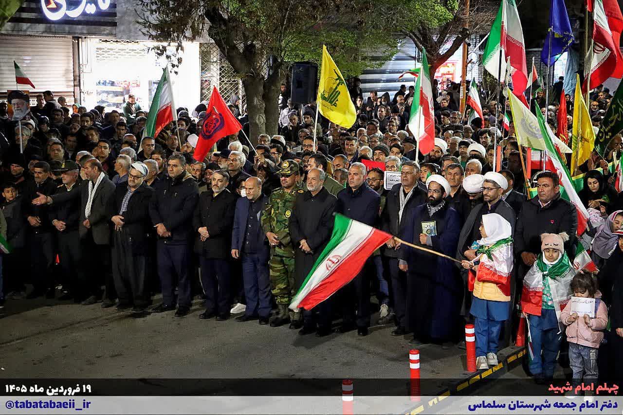 برگزاری مراسم  چهلم رهبر شهید انقلاب در شهرستان سلماس