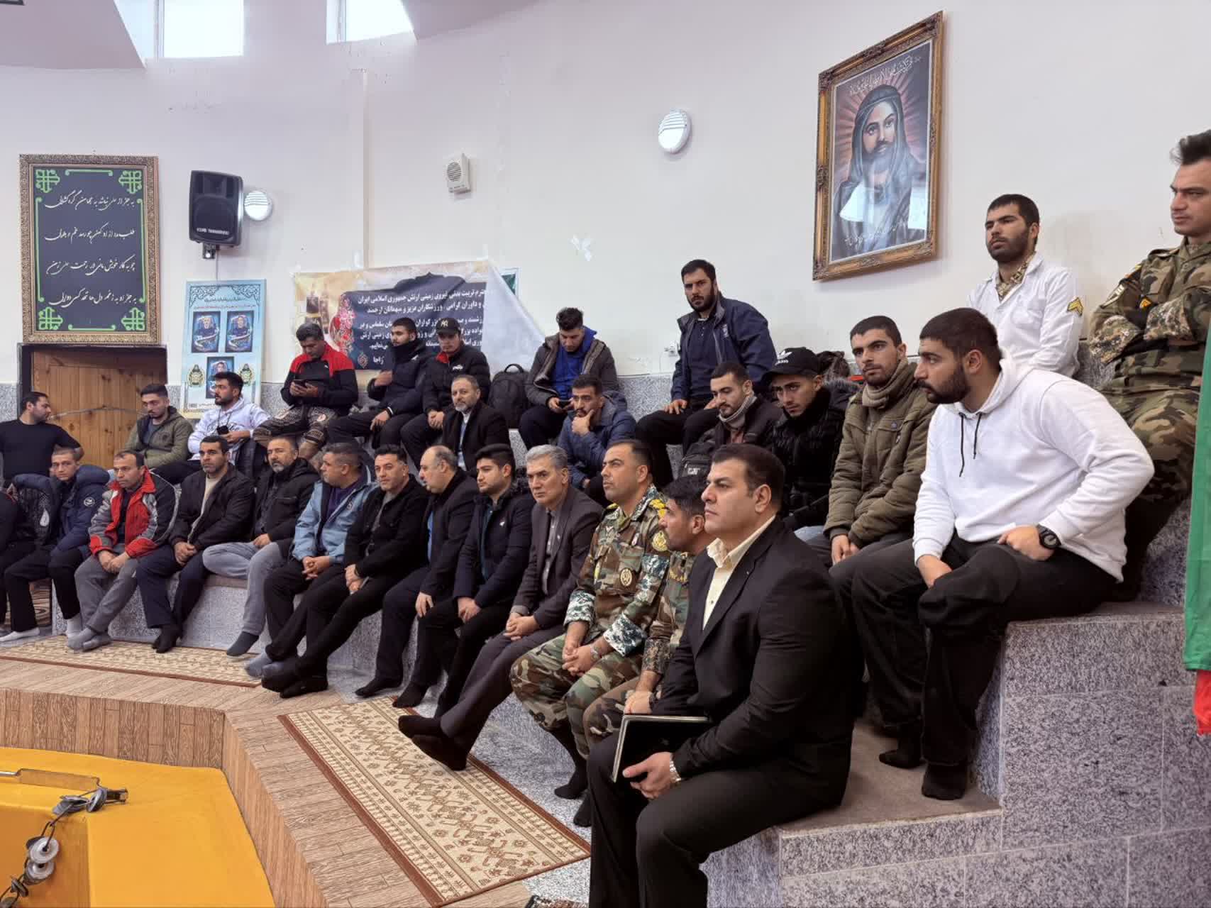 حضور فرماندار سلماس در مراسم افتتاحیه مسابقات زورخانه‌ای