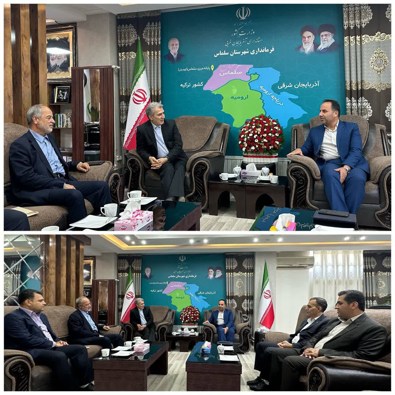 دیدار نماینده مردم سلماس و فرماندار با مدیرکل فنی و حرفهای آذربایجانغرب