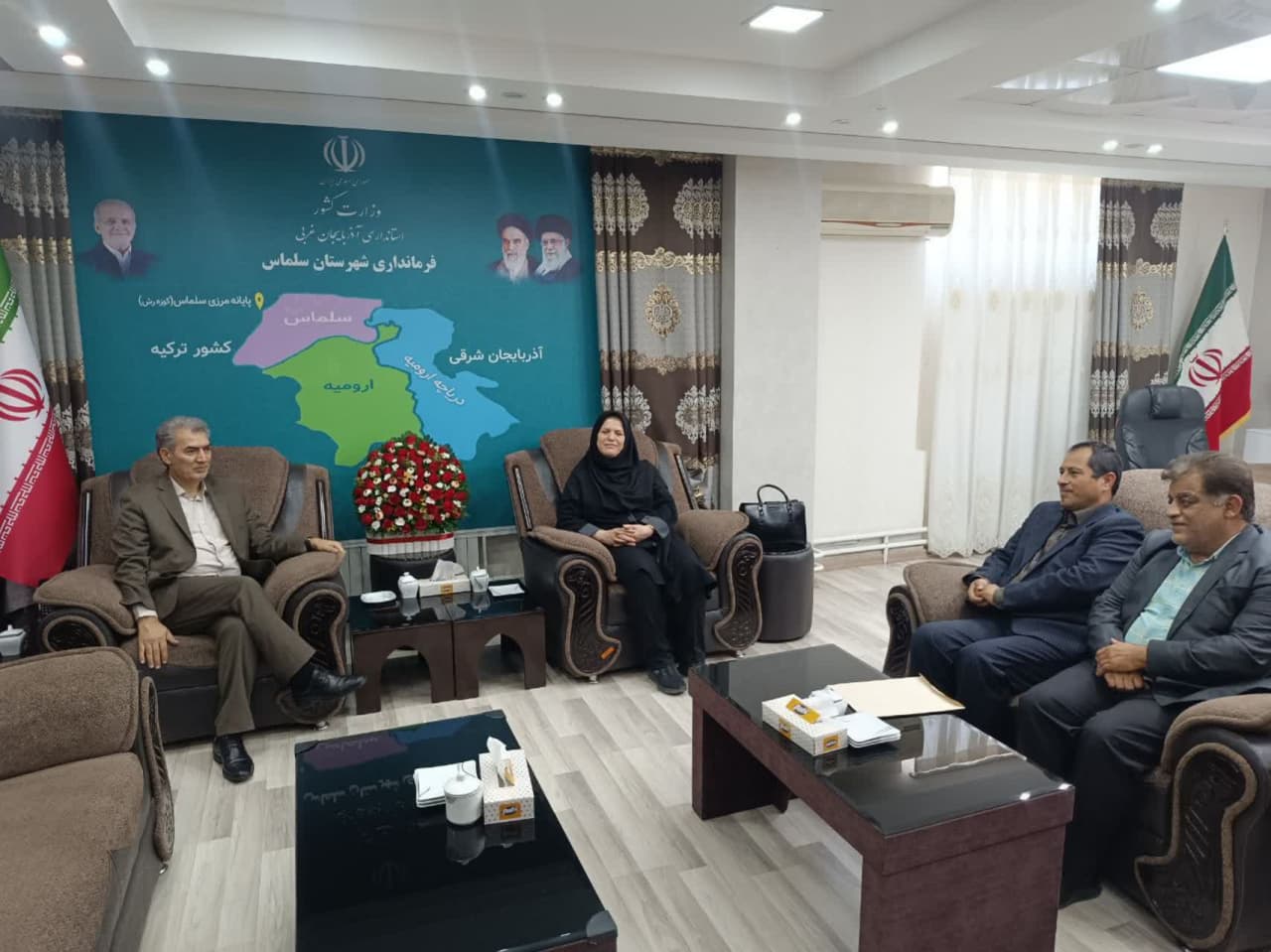 دیدار مدیرکل بیمه سلامت استان با فرماندار سلماس