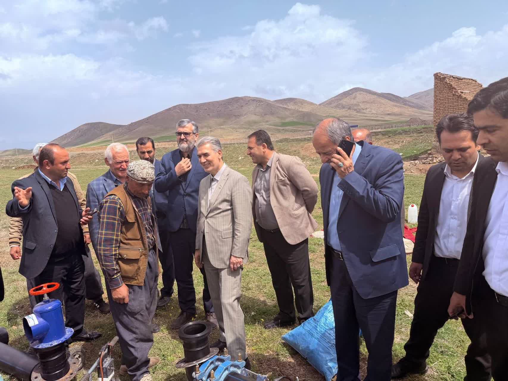 بازدید از پروژه‌های بنیاد برکت در سلماس؛ اصلاح آبیاری روستای ایستی‌سو با اعتبار 7 میلیارد تومان