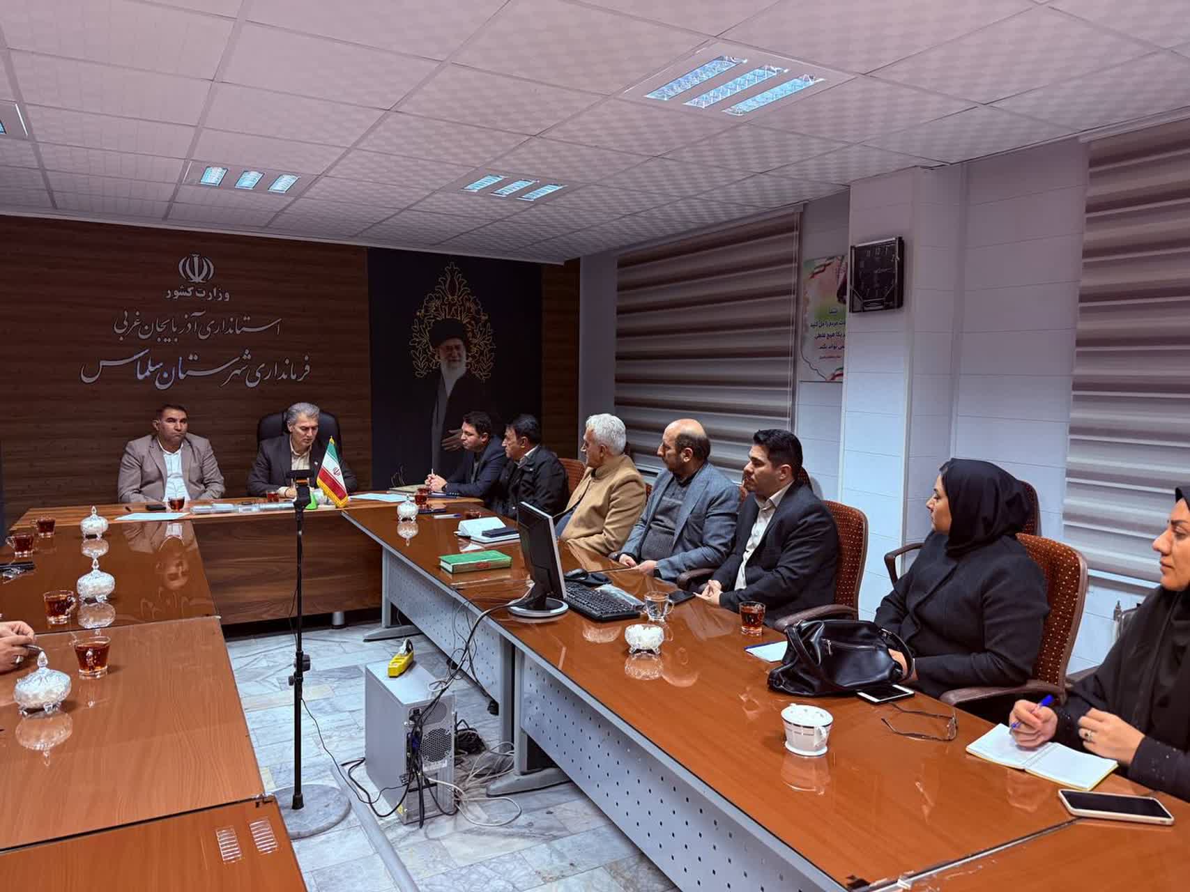 جلسه هیئت اجرایی انتخابات شوراهای اسلامی شهر و روستا به ریاست علائی، فرماندار و رئیس حوزه انتخابیه شهرستان سلماس برگزار شد.