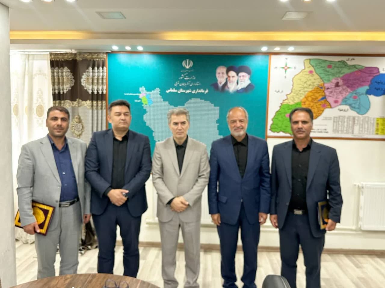 مراسم تودیع و معارفه رئیس اداره آب و فاضلاب شهرستان سلماس برگزار شد