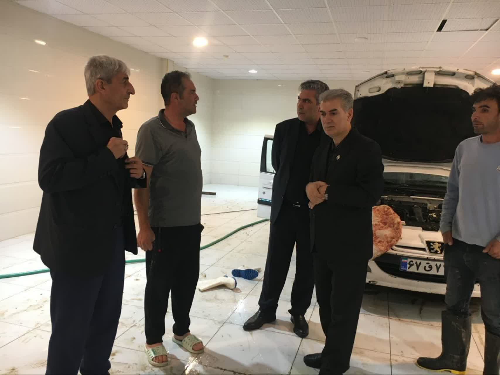 بازدید میدانی مسئولین شهرستان سلماس از مناطق آسیب دیده از سیل