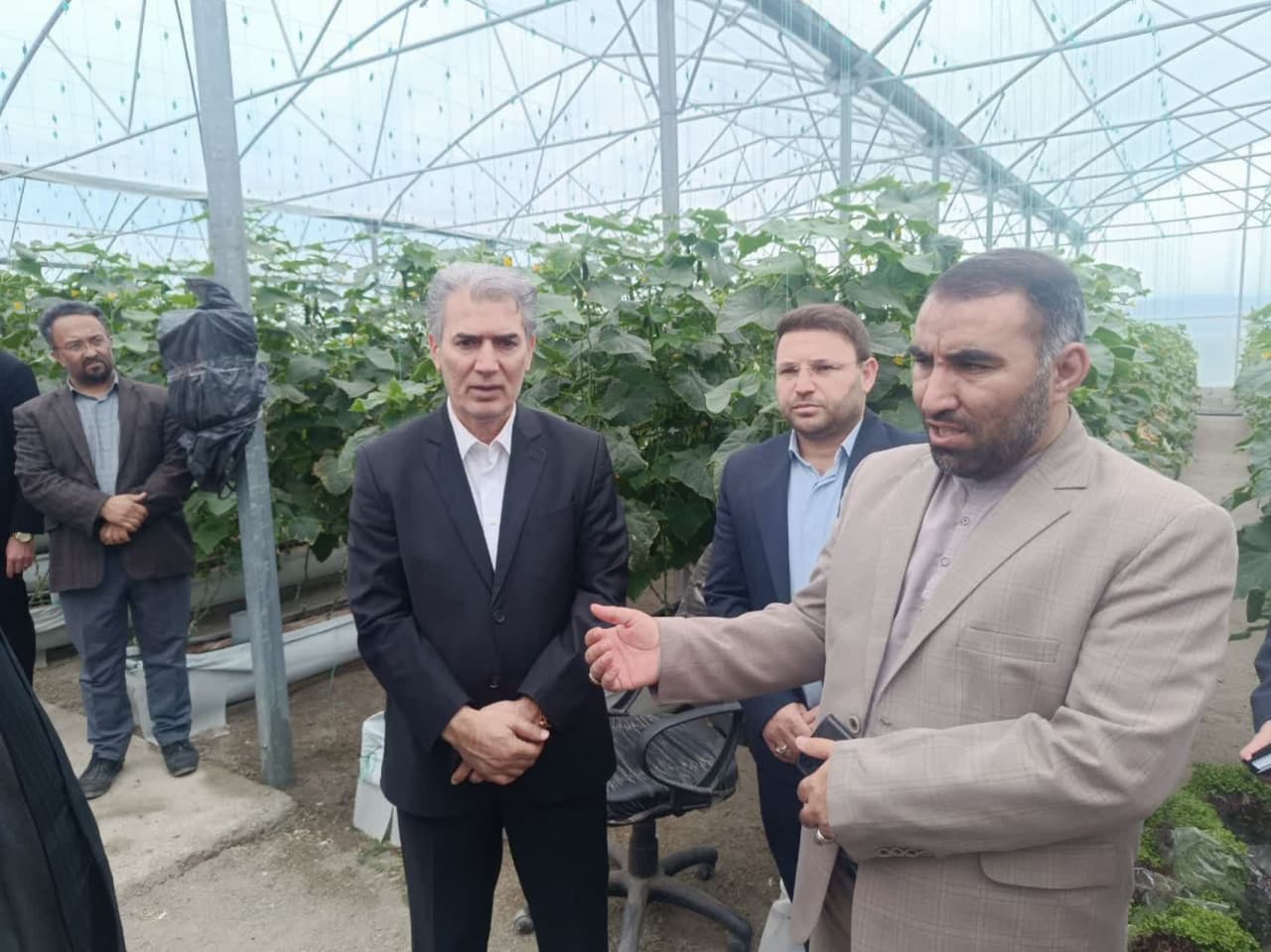 ♻️ بازدید فرماندار سلماس و جمعی از مسئولین از پروژههای گلخانهای و شهرک کشاورزی سلماس