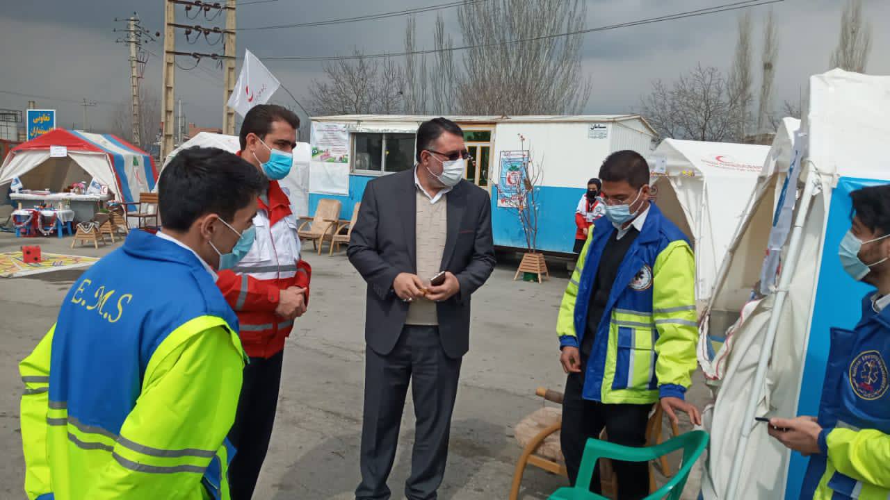 بازدید معاون سیاسی، امنیتی و اجتماعی فرماندار شهرستان سلماس از پست های ایمنی و سلامت مسافرین نوروزی شهرستان