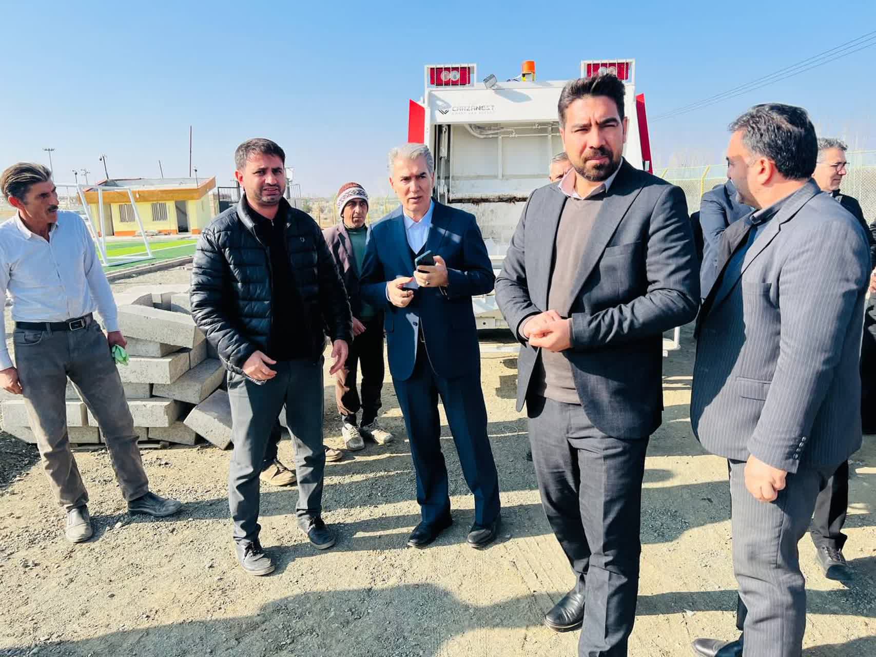 🔰 بازدید فرماندار سلماس از پروژههای دهیاری روستای ملحم