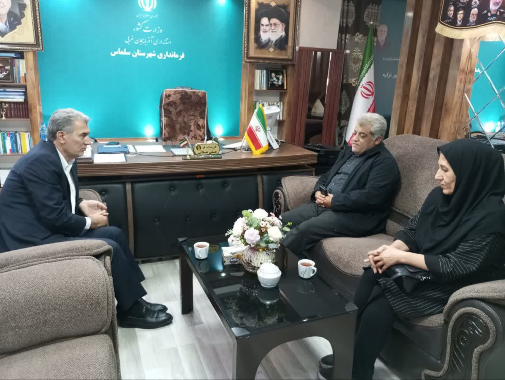 🔻دیدار رئیس اداره بیمه سلامت با فرماندار سلماس