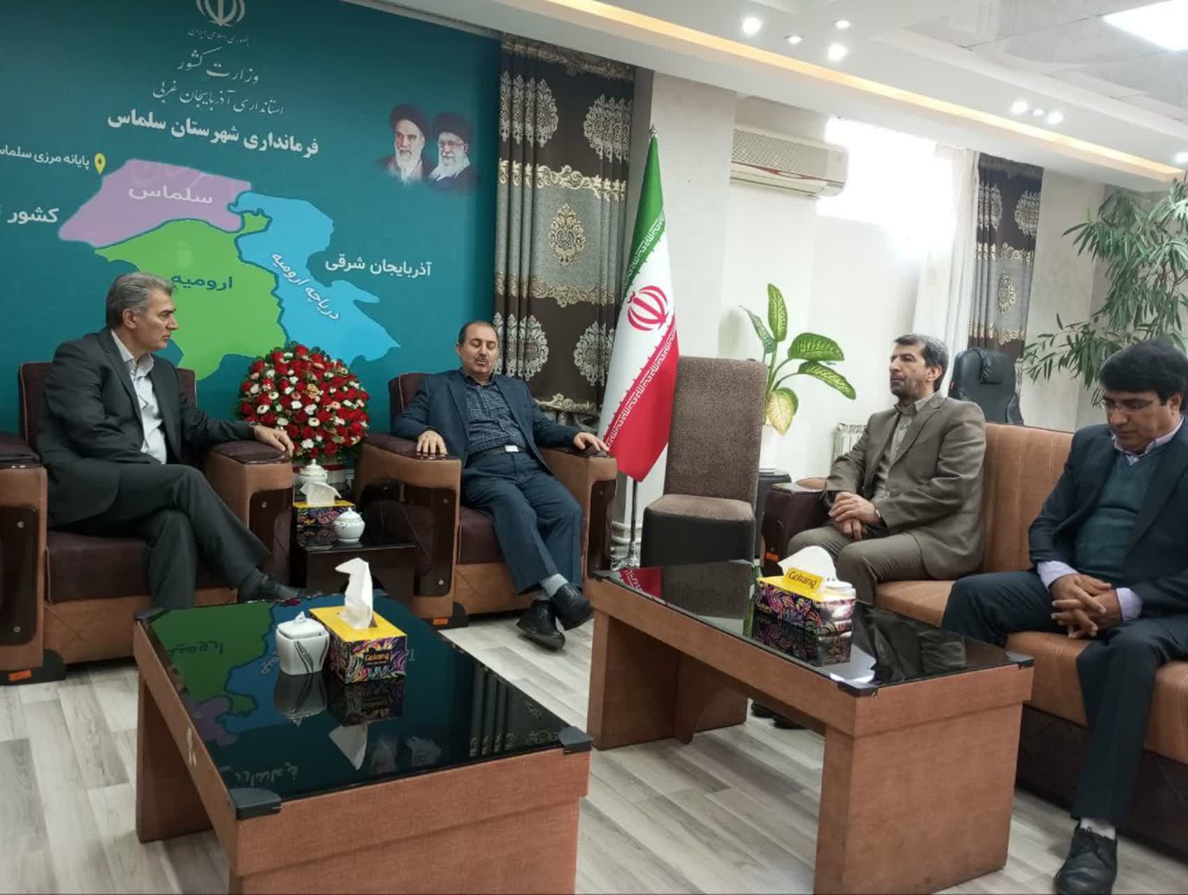 دیدار مدیرکل امور مالیاتی آذربایجانغربی با فرماندار سلماس