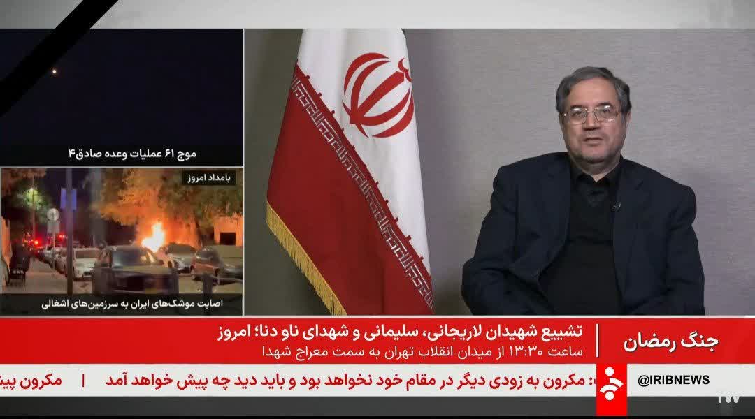 💢استاندارآذربایجان غربی  در برنامه زنده تلوزیونی شبکه خبر :مردم ستون مقاومت و پشتیبانی در روزهای سخت هستند.