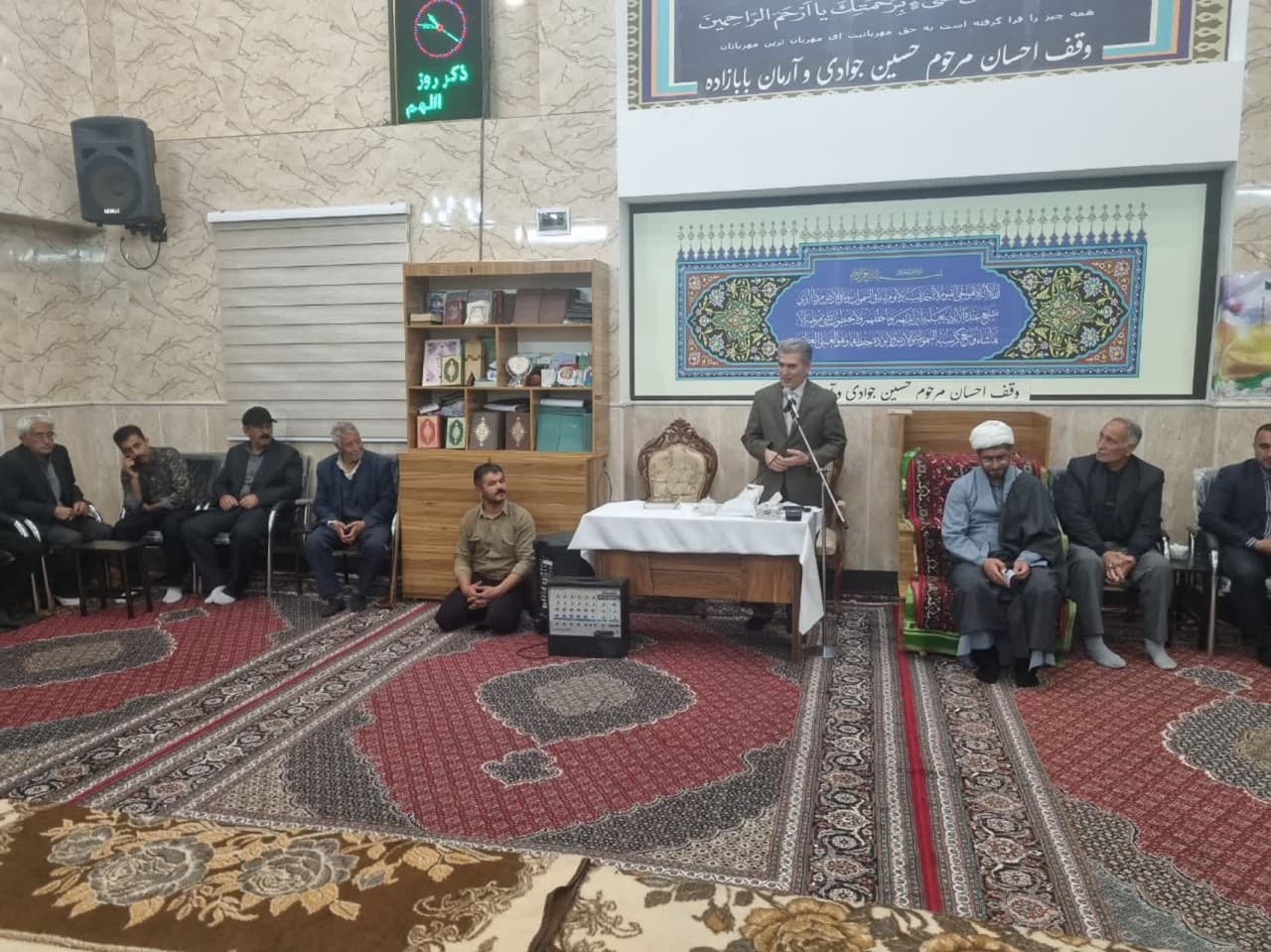 حضور فرماندار و بخشدار مرکزی در روستای عیان به مناسبت میلاد امام رضا (ع)