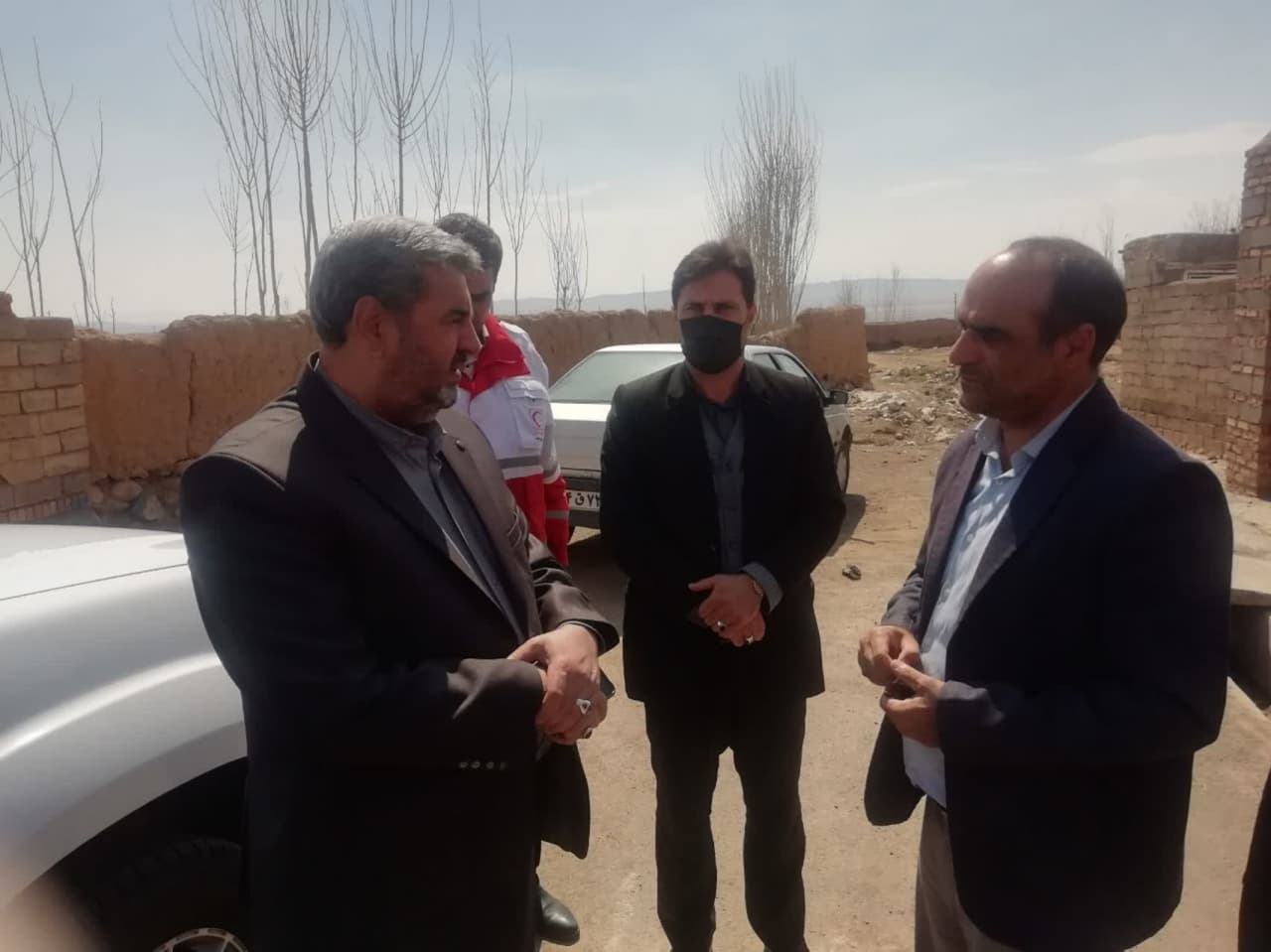 بازدید فرماندار از مناطق زلزله زده شهرستان سلماس