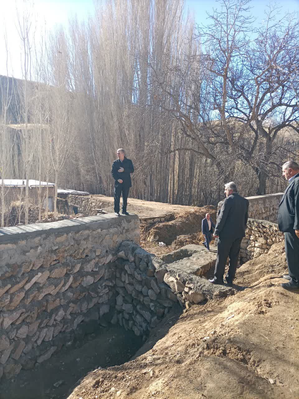 بازدید میدانی فرماندار از روستای بلقزن