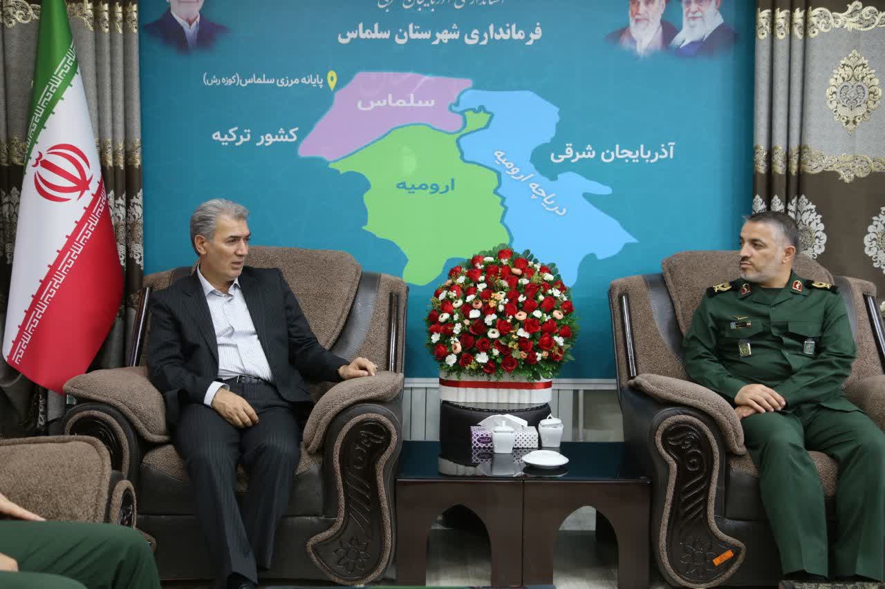 حضور فرمانده سپاه پاسداران انقلاب اسلامی در فرمانداری سلماس